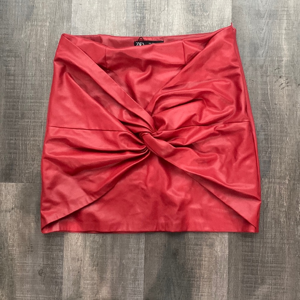 Zara Leather Skirt USA Large